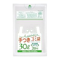 Amazon.co.jp: ジャパックス 手付きゴミ袋 半透明 30L 横50×縦70cm